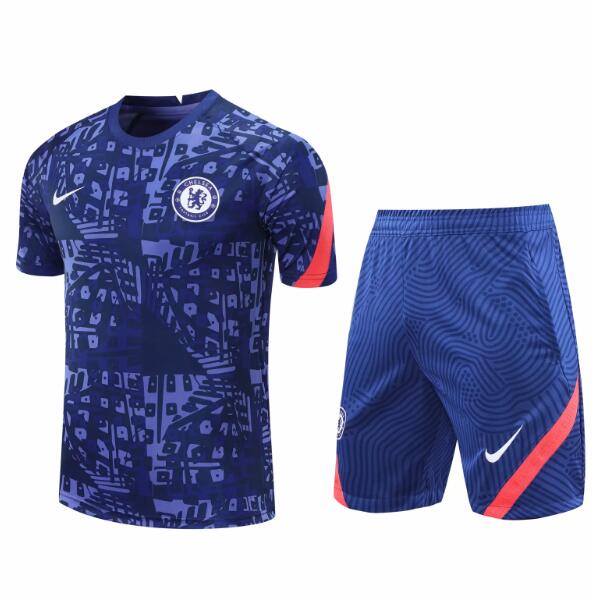 Chelsea Blue Training Kits Shirt with Shorts 2020/21